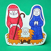Picture of Colour Your Own Nativity Scene