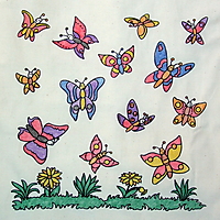 Picture of Cotton Butterfly Bag